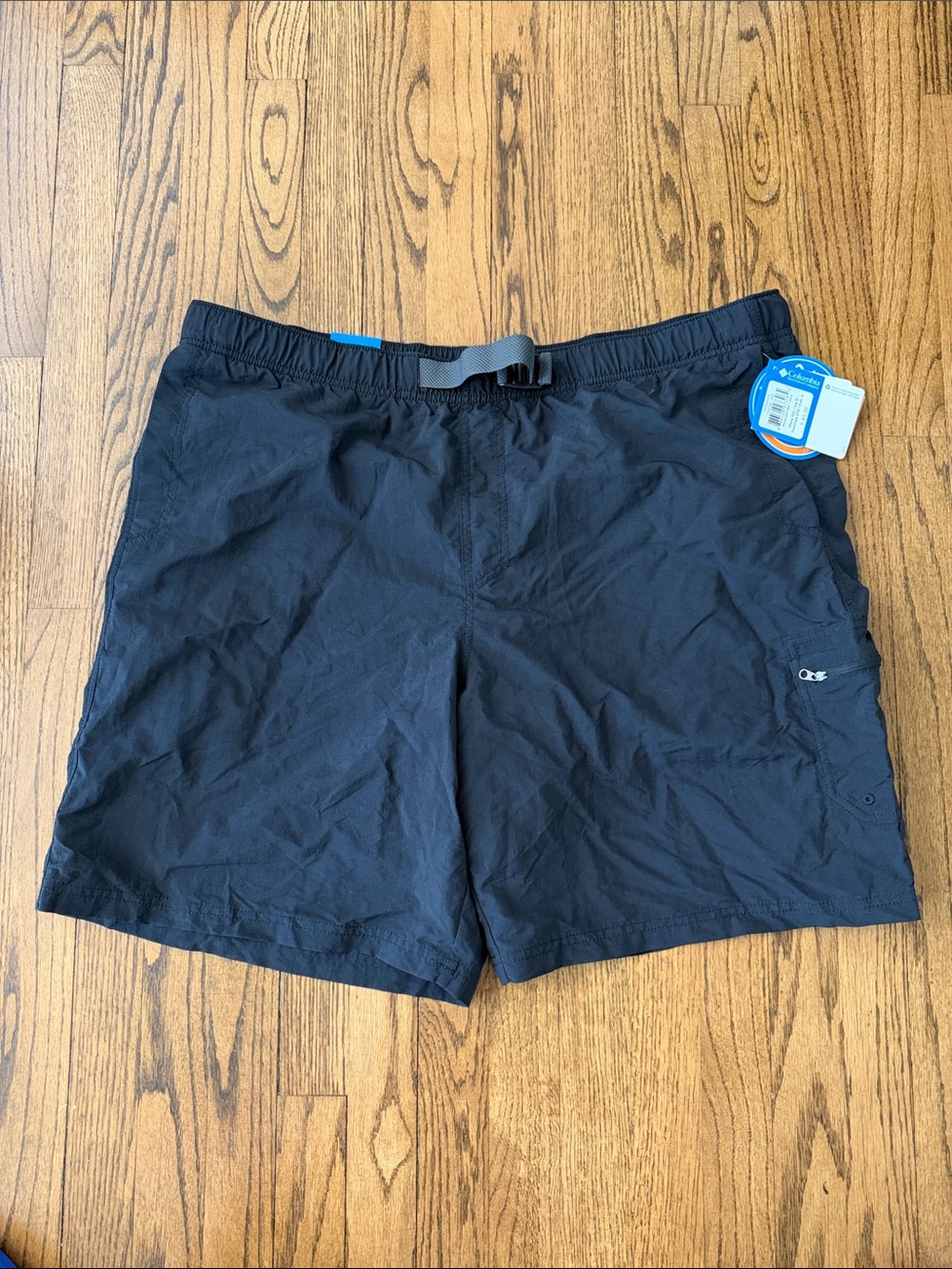 Columbia Men's Black Swim Hybrids with Integrated Belt XXL